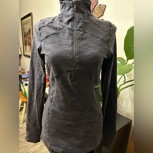 Gymshark Women's Blue Gray Pullover Athletic Jacket 1/4 Zip Size Medium